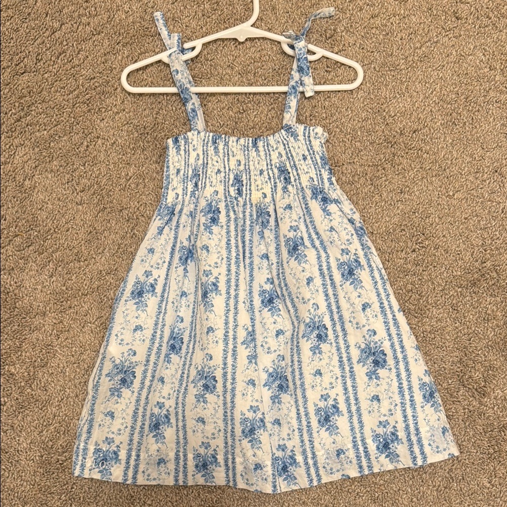 Blue Floral Kids Dress